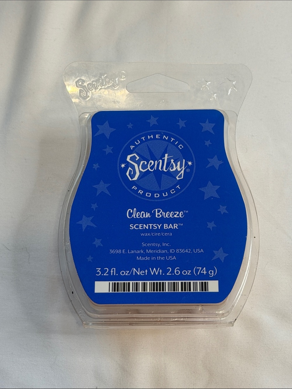 Scentsy Clean Breeze Scentsy Bar - Deep Blue